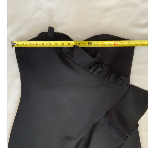 SHOSHANNA Black Ruffled Midi Dress size 12 - Picture 5 of 7